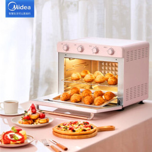 【MideaPT3512】美的（Midea）家用台式多功能电烤箱 35升 机械式操控 精准双控时 专业烘焙 电烤箱 （线下同款）PT3512